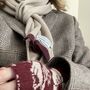 Unisex Cashmere Knitted Scarf, thumbnail 3 of 6