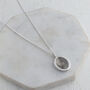 Silver Fingerprint Nugget Pendant, thumbnail 6 of 7