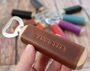 Leather Wrapped Bottle Opener Groomsmen Gift, thumbnail 1 of 5