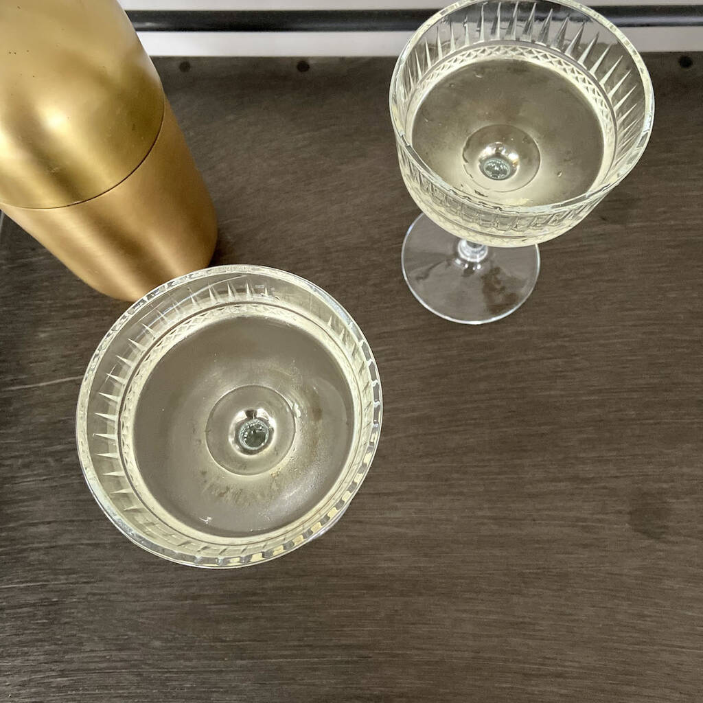 Vintage Champagne Coupe Glasses Set By Idyll Home