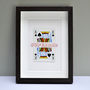 Dad Is King Personalised Vintage Playing Card Print, thumbnail 7 of 10