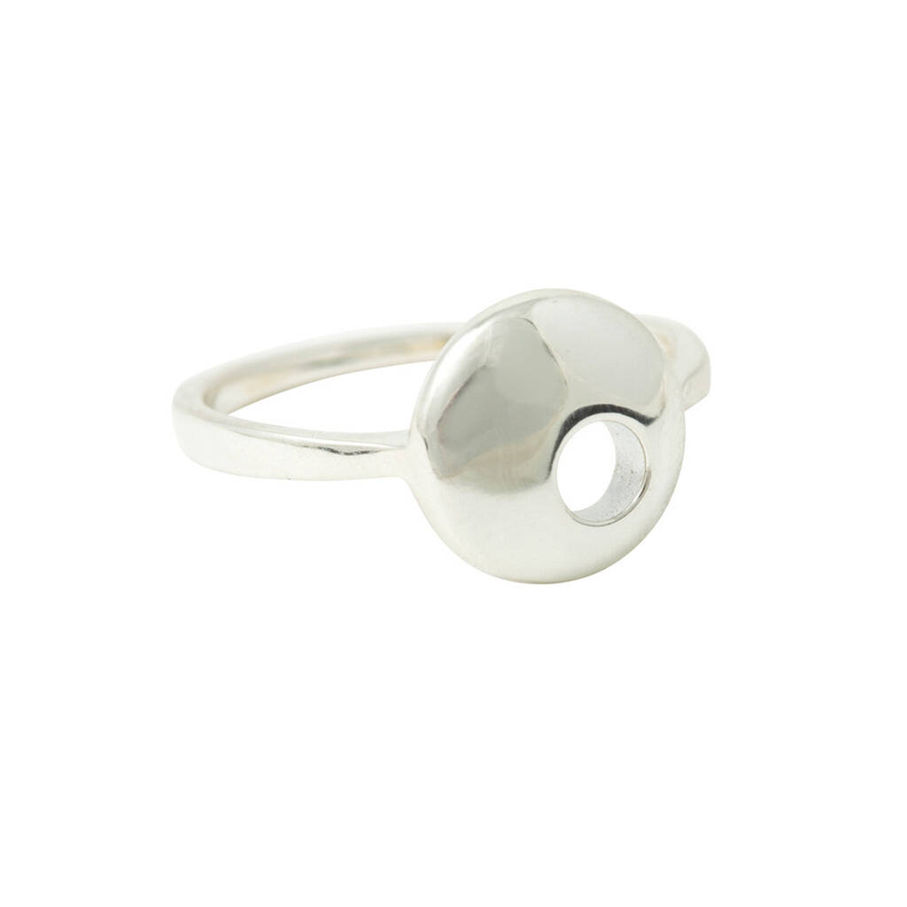 Moon Small Ring With Hole