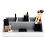 White Glass Cosmetic Caddy, thumbnail 2 of 2