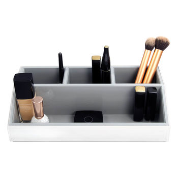 White Glass Cosmetic Caddy, 2 of 2