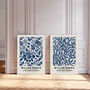 William Morris Set Of Two Blue Prints, thumbnail 2 of 4