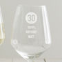 Personalised Special Age Birthday Wine Glass For Him, thumbnail 4 of 4