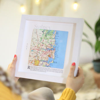 Personalised Square Map Print Gift, 3 of 9