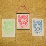 Recycled Cotton “Eye Of The Tiger” Wall Hanging, thumbnail 4 of 4