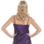 British Made Purple Short Satin Nightdress With Lace Detail Ladies Size 8 To 28 UK, thumbnail 4 of 5