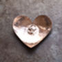 9th Anniversary Gift. Copper Heart Dish, thumbnail 2 of 7