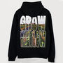 Grow With The Flow Men's Slogan Hoodie, thumbnail 5 of 6