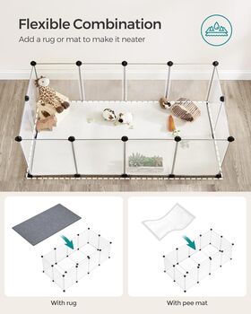 Pet Playpen With Floor Panel Enclosure System, 6 of 9