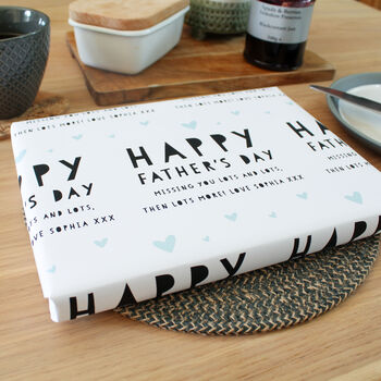 Happy Father's Day, Personalised Wrapping Paper, 2 of 2