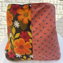 Vintage Ikea Bag Flowery Cotton And Peach Corduroy, thumbnail 2 of 7