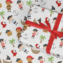 Pirate Ship Wrapping Paper Roll Or Folded, thumbnail 1 of 2