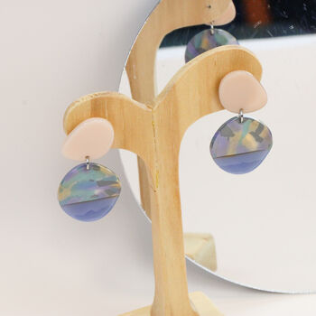 Acrylic Marble Print Earrings, 7 of 9