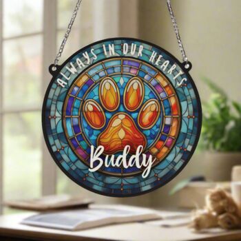 Paw Print Memorial Suncatcher, 6 of 6