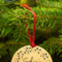 Baby's First Christmas Personalised Christmas Decoration Bauble, thumbnail 2 of 3