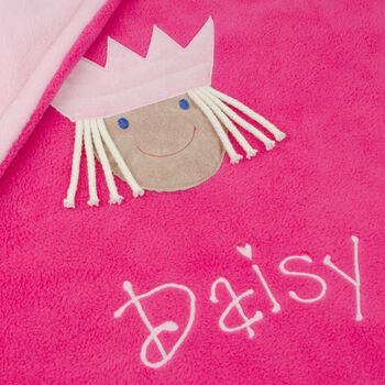 Princess Personalised Baby Blanket, 4 of 6