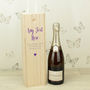 Personalised Any Text Wooden Bottle Box, thumbnail 1 of 4