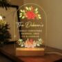 Personalised Christmas Poinsettia Design LED Light, thumbnail 2 of 6