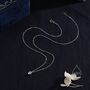 Genuine Rainbow Moonstone Oval Necklace, thumbnail 7 of 11