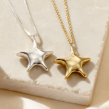 Chunky Star Pendant Necklace, 3 of 7