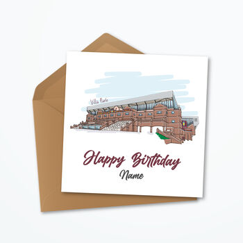 Aston Villa Personalised Birthday Card, 2 of 5