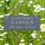 Personalised Little Helpers Welcome Slate Garden Sign, thumbnail 2 of 4