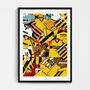 Hull City Football Shirt Mash Up Print, thumbnail 2 of 3