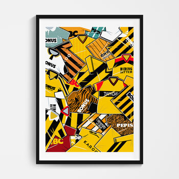 Hull City Football Shirt Mash Up Print, 2 of 3