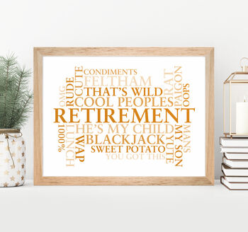 Favourite Words Personalised Word Cloud Print, 12 of 12