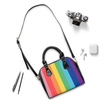Rainbow Chunk Over Shoulder Handbag *More Designs, 5 of 5