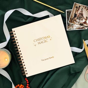 Personalised 'Christmas Magic' Memory Book For Families, 8 of 10