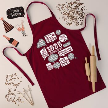 'Events Of 1985' 40th Birthday Gift Apron, 3 of 9