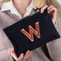 Personalised Embroidered Initial Make Up Bag, thumbnail 2 of 9