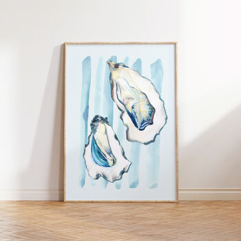 Summer Oysters Illustrated Art Print, 2 of 4