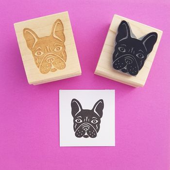 English And French Bulldog Rubber Stamp, 4 of 4