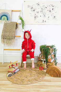 Red Fox Super Soft Fleece Onesie, 2 of 3