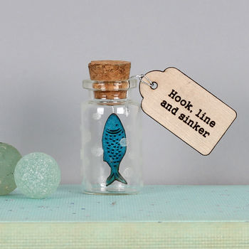 All The Fish In The Sea Keepsake Message Bottle, 3 of 3