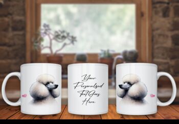 Personalised Poodle Dog Hearts Pet Gift Mug, 2 of 2
