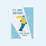 Funny Skiing Birthday Card For Her, thumbnail 2 of 3