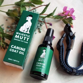 Organic Dog Coat Moisturising Oil UK Made 50ml, 2 of 2