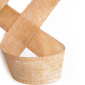 Luxury Orange Cotton Ribbon 20 Metres Roll, 2 of 2