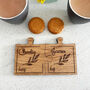 Personalised Oak Veneer Jigsaw Coasters Leaf Design, thumbnail 2 of 7