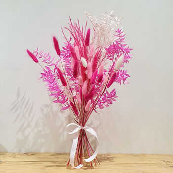 Luxury Pink Everlasting Dried Flower Bouquet, 2 of 3