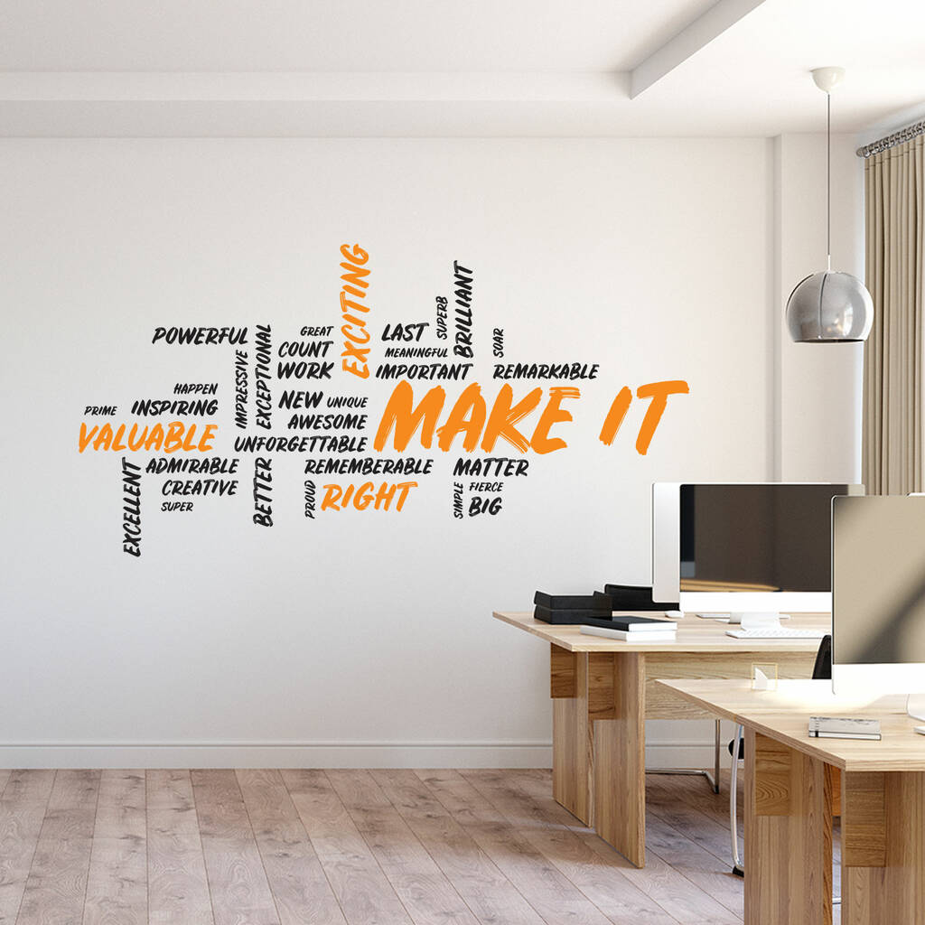Make It Wall Sticker Decal Office Wall Art By Sir Face