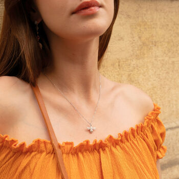 Matte Bumble Bee Sterling Silver Necklace, 4 of 12