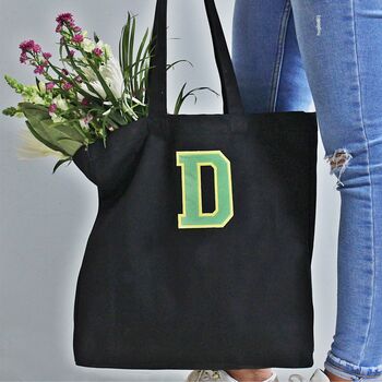 Personalised Varsity Canvas Classic Shopper, 6 of 7