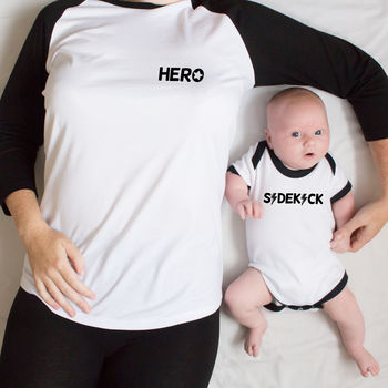 Parent And Child 'Hero And Sidekick' T Shirt Set, 4 of 9